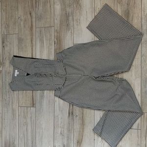 TOPSHOP Houndstooth Pinafore Jumpsuit NWOT